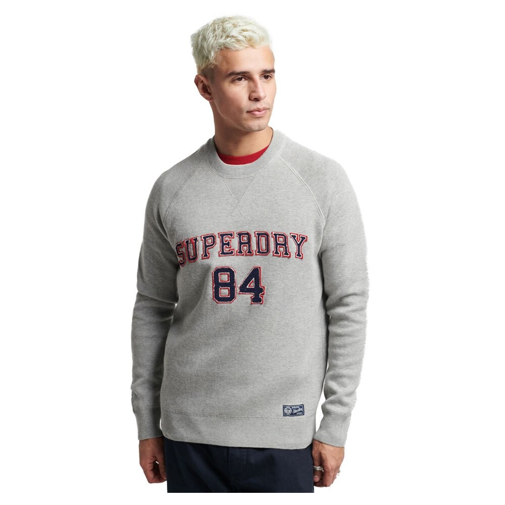 

Свитер Superdry Vintage Varsity, серый