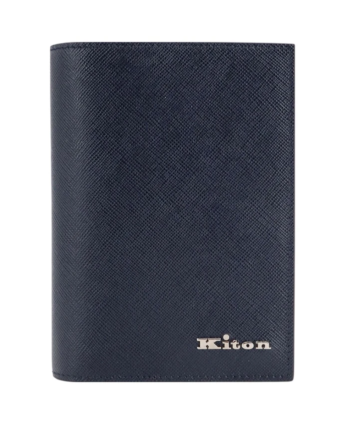 

Кожаный кошелек с несколькими отделениями Kiton, синий