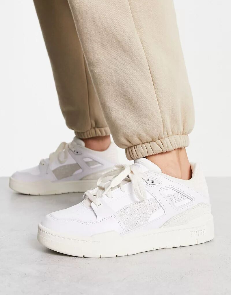 

Белые нейтральные кроссовки PUMA Slipstream со структурой