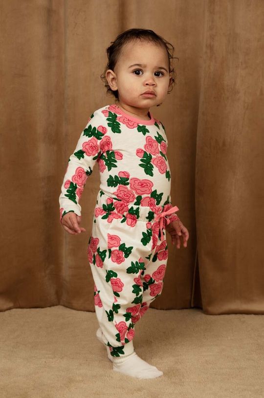 Хлопковый костюм для новорожденных Mini Rodini, розовый