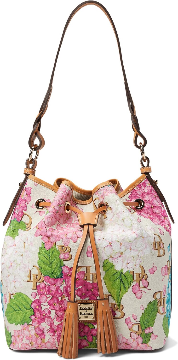 

Сумка Hydrangea Monogram Tasha Drawstring Dooney & Bourke, цвет Cream