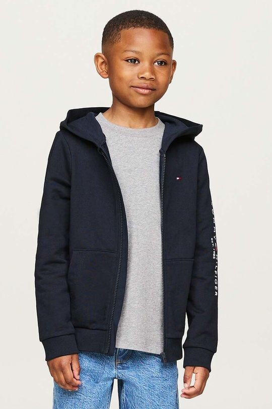 

Детская хлопковая толстовка Tommy Hilfiger, темно-синий