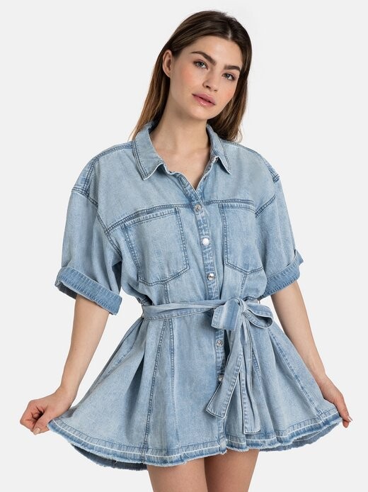 

Дженни джинсовое платье Free People, синий