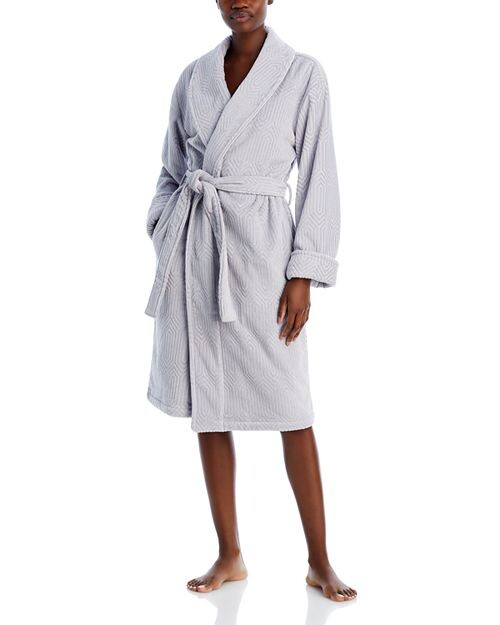 

Велюровый банный халат Tivoli Sculpted Hudson Park Collection, цвет Gray