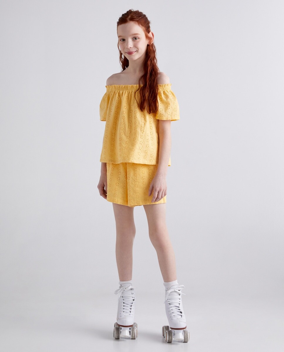 

Однотонные шорты Schiffly для девочки Kids El Corte Inglés, желтый