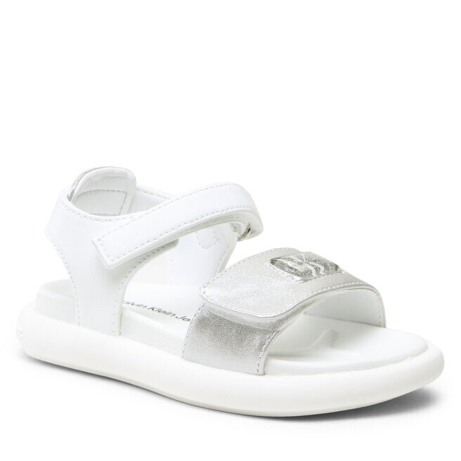 

Сандалии Calvin Klein Jeans VelcroSandal, серебристый/белый
