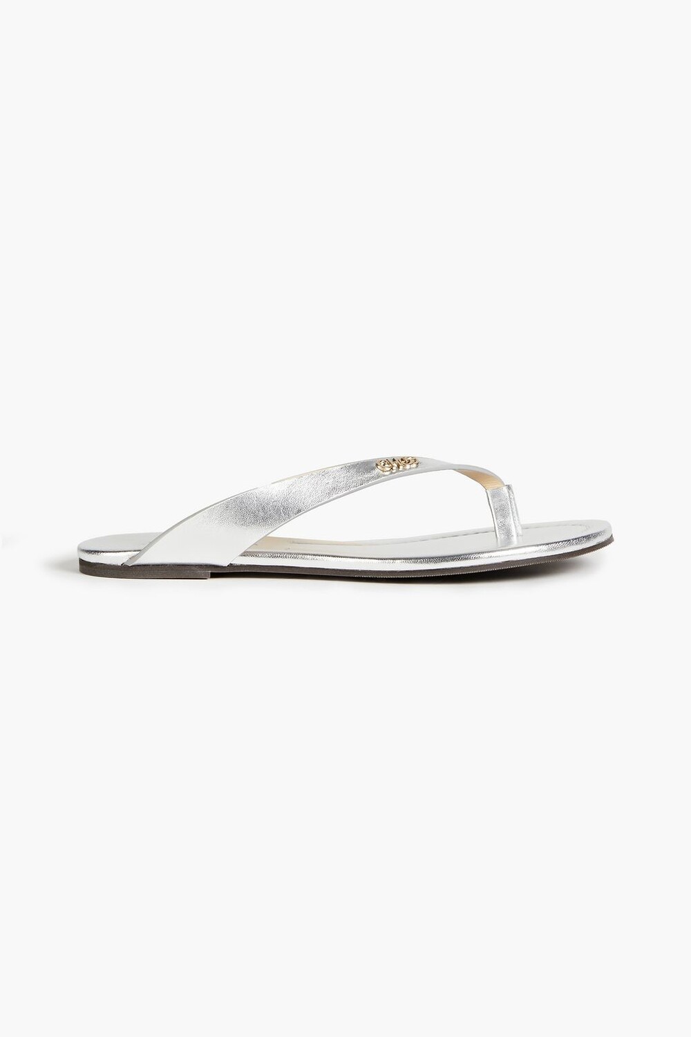 

Сандалии Tetsu из металлизированной кожи JIMMY CHOO, серебряный