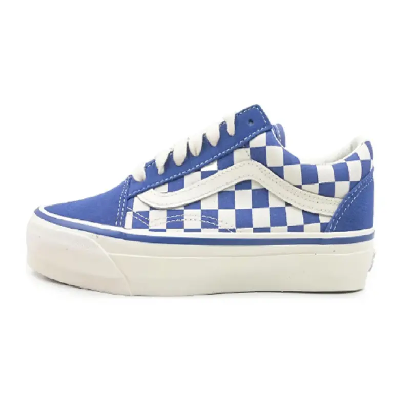 

Кроссовки Vans Skateboarding Shoes Unisex Low-top White Red, синий