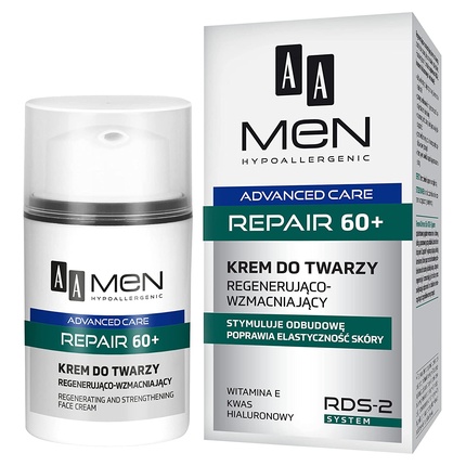 Men Advanced Care Repair 60+ Регенерирующий и укрепляющий крем для лица 50мл, Aa