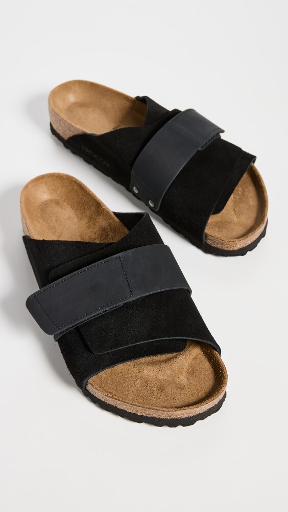 

Сандалии Birkenstock Kyoto Suede Nubuck, черный