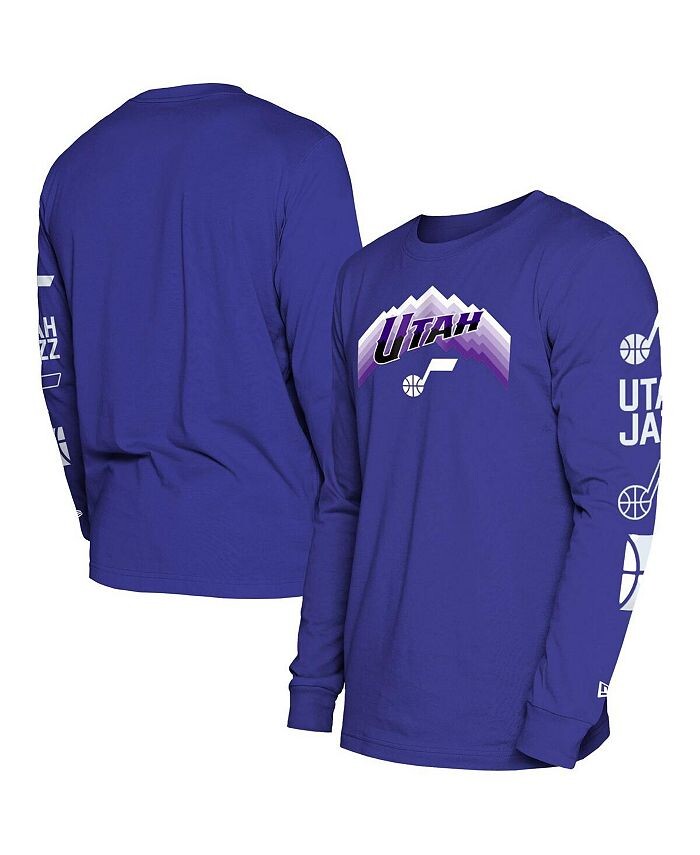 

Мужская фиолетовая футболка с длинным рукавом Utah Jazz 2023/24 City Edition New Era, фиолетовый