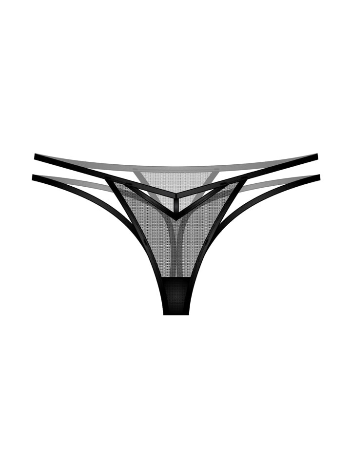 

Стринги Scandale Eco-lingerie Thong Sleek, черный