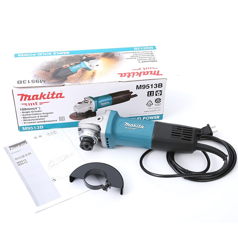 Угловая шлифовальная машина проводная Makita M9513B, 850W