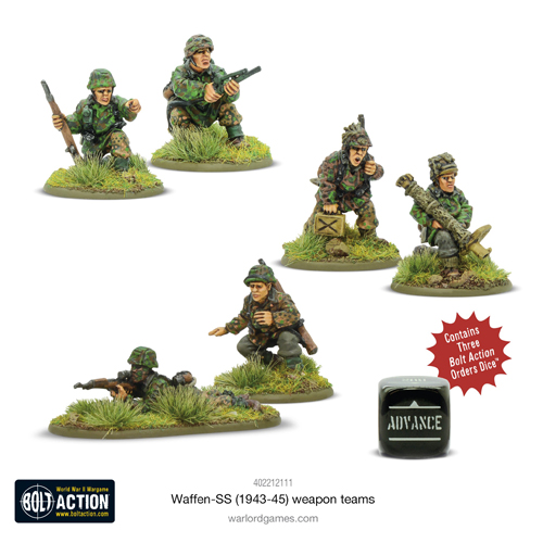 Фигурки Waffen-Ss (1943-45) Weapons Teams Warlord Games