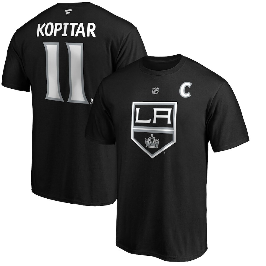 

Футболка с именем и номером Fanatics Branded Los Angeles Kings, черный