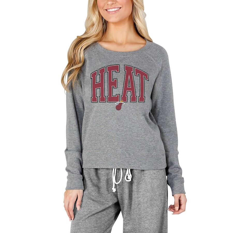

Футболка с длинным рукавом Concepts Sport Miami Heat, серый