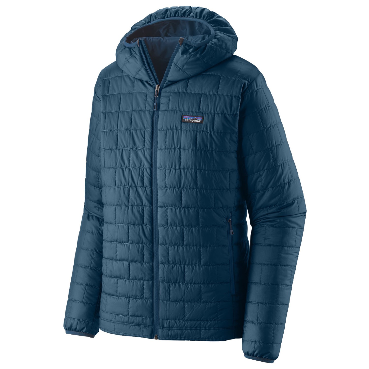 цена Куртка из синтетического волокна Patagonia Nano Puff Hoody, цвет Lagom Blue