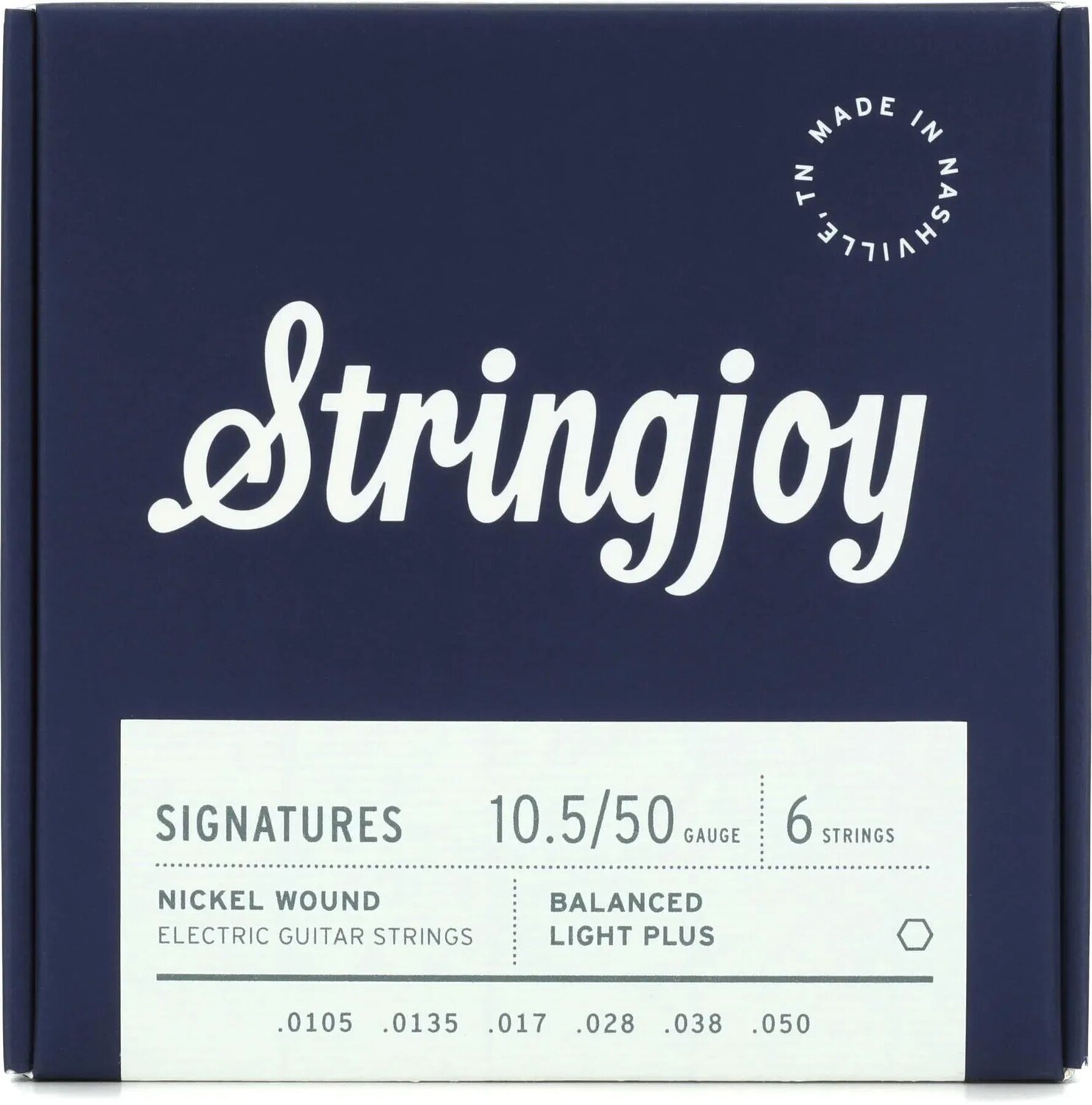 

Stringjoy Signatures Сбалансированные струны для электрогитары с никелированной обмоткой — калибр Light Plus (.0105–.050)
