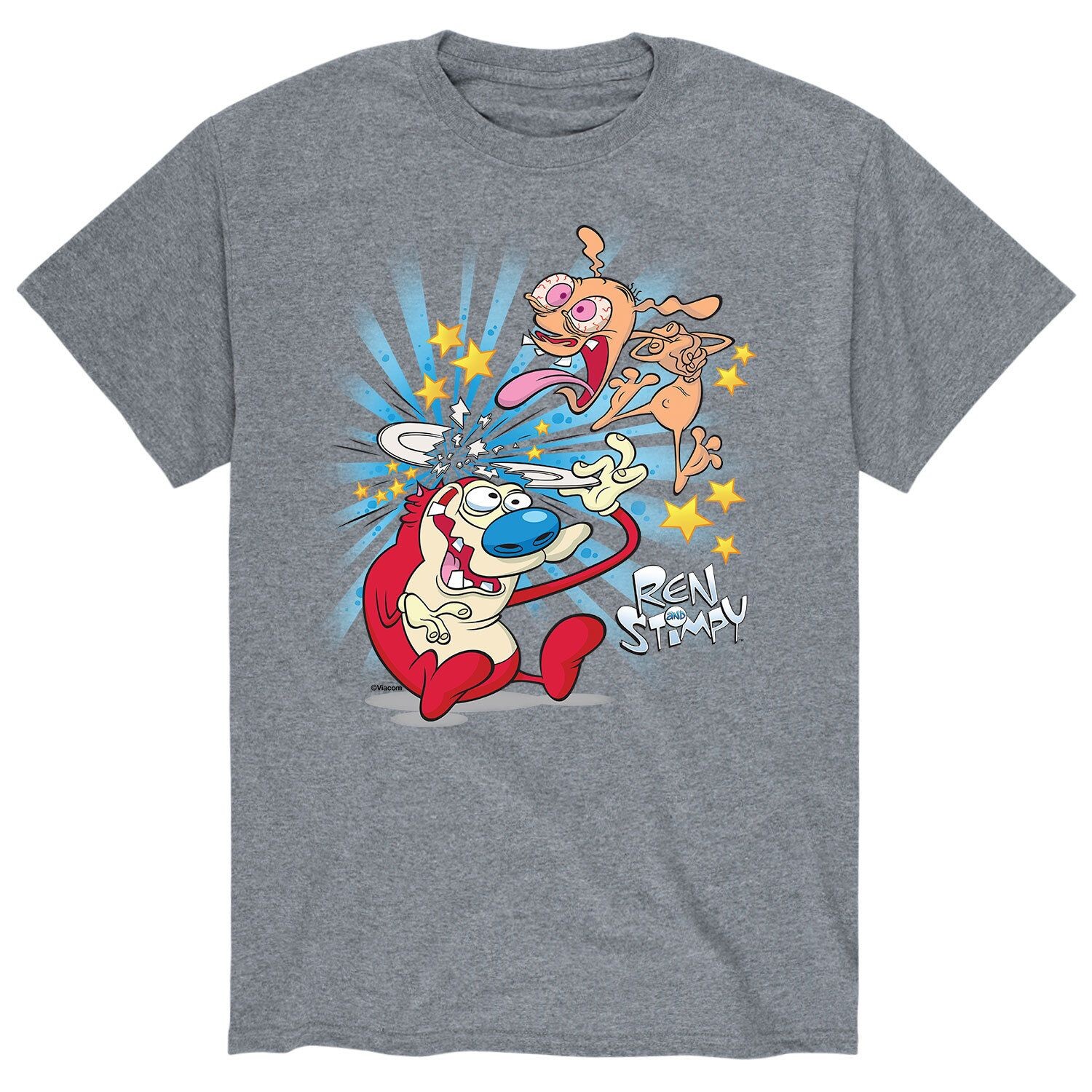 

Мужская футболка Ren & Stimpy Ren Smash Plate Licensed Character