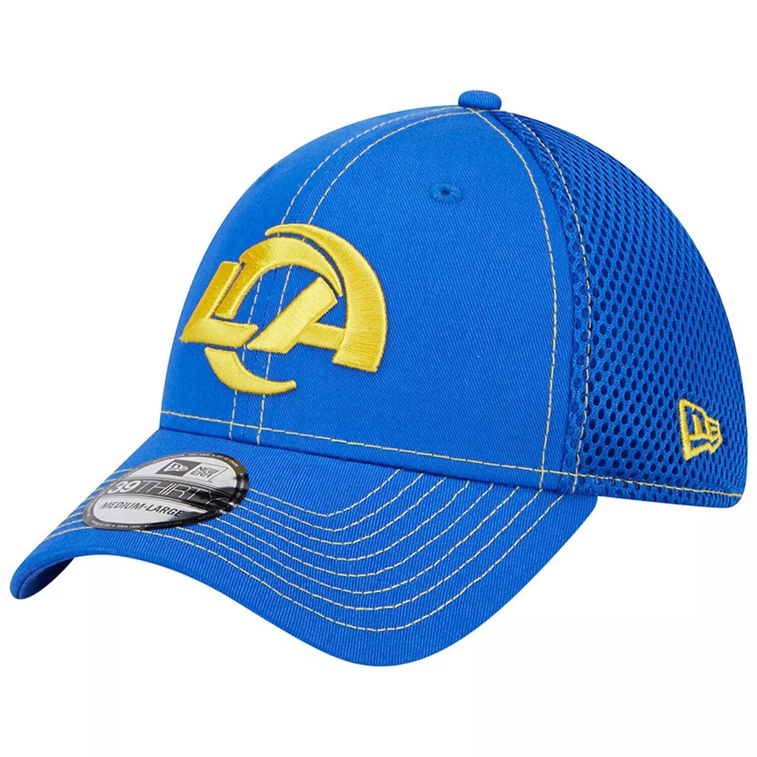 

Мужская гибкая кепка New Era Royal Los Angeles Rams Team Neo Pop 39THIRTY