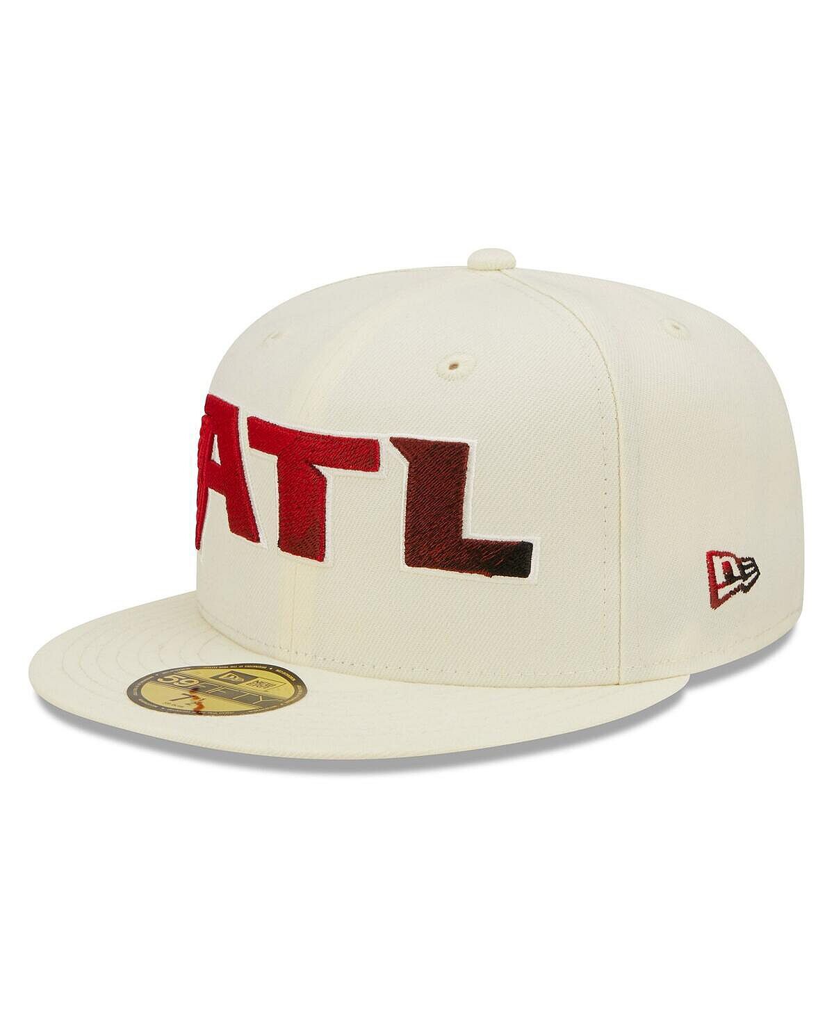 

Мужская кремовая приталенная шляпа Atlanta Falcons Chrome Color Dim 59FIFTY New Era