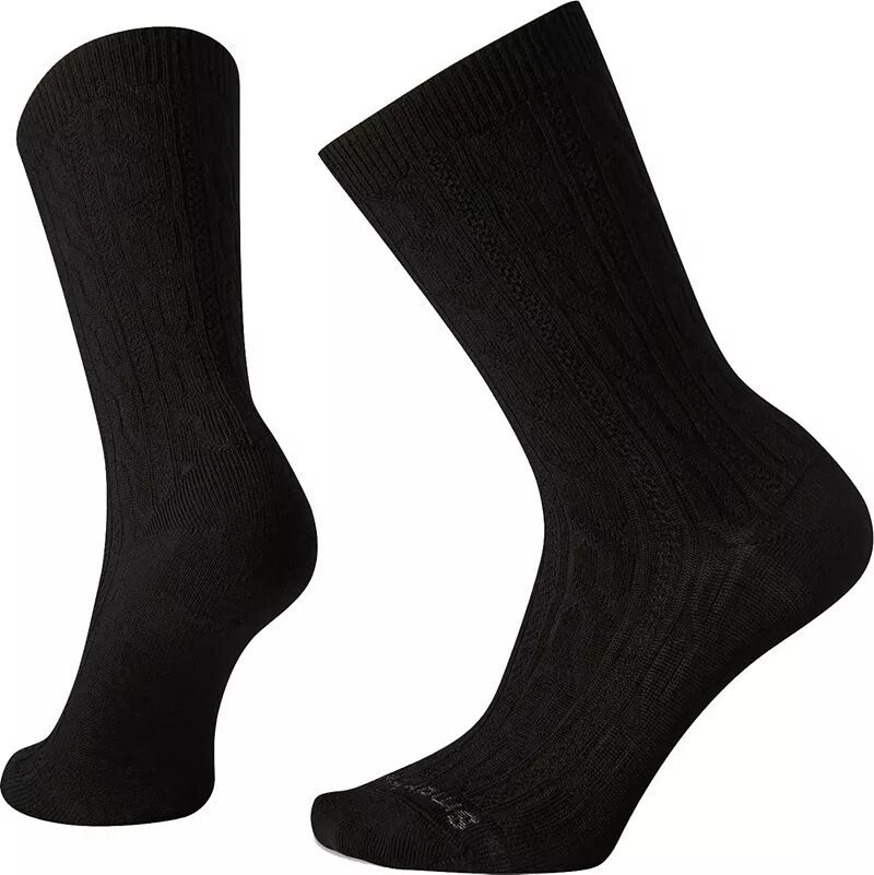 Женские повседневные носки Smartwool для кабельного экипажа, черный