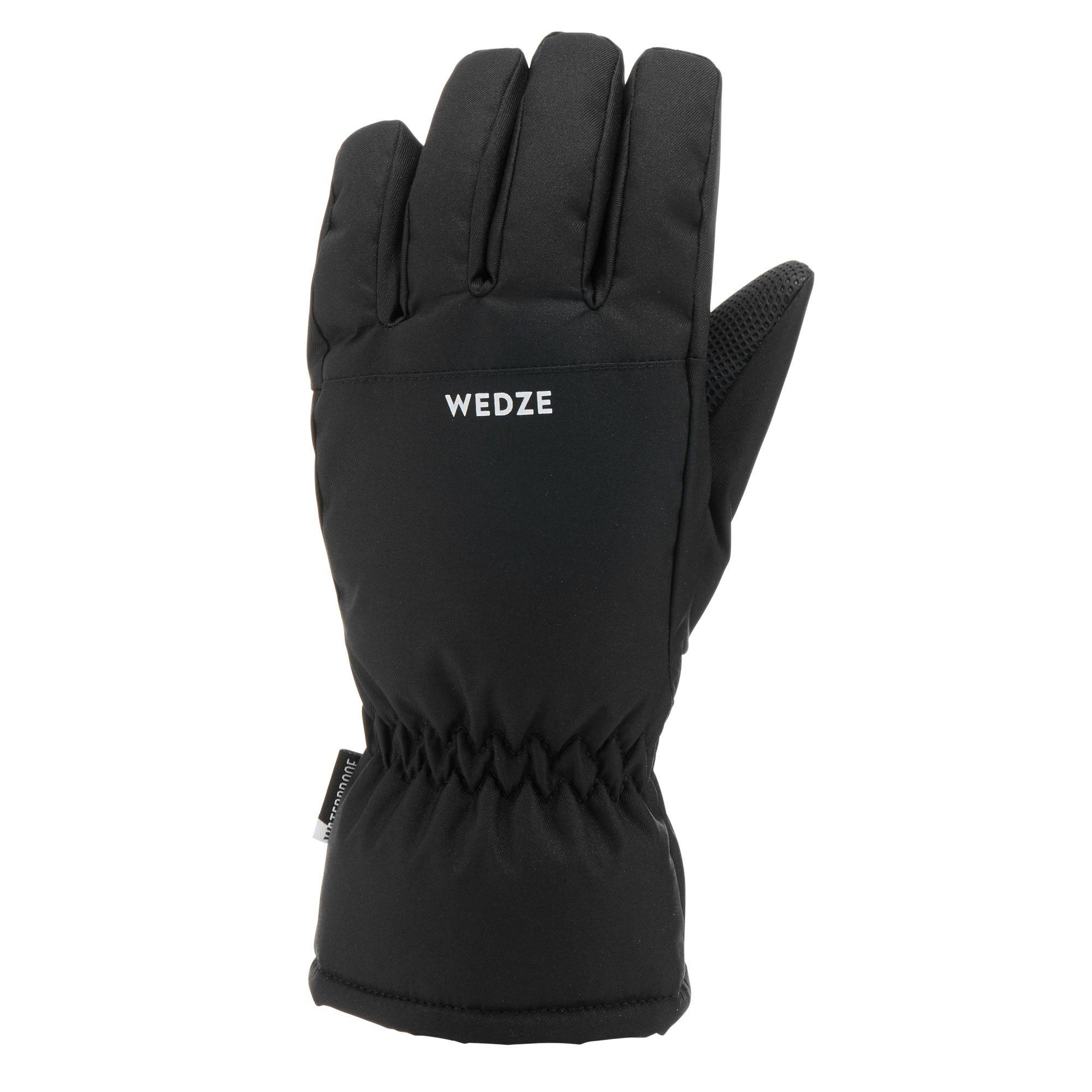 цена Лыжные водонепроницаемые и теплые перчатки Decathlon Wedze, черный