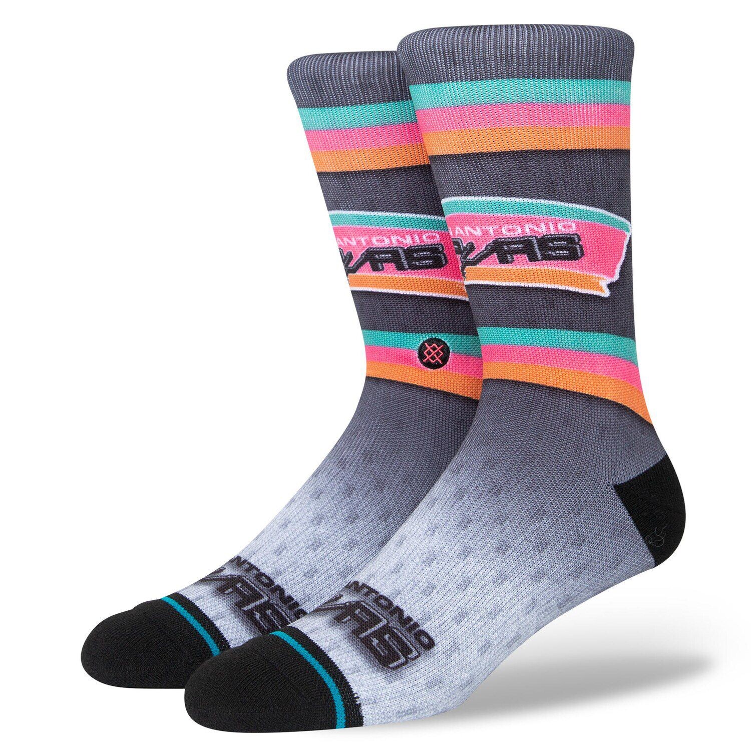 

Мужские носки Crew Stance San Antonio Spurs Hardwood Classics Fader Collection