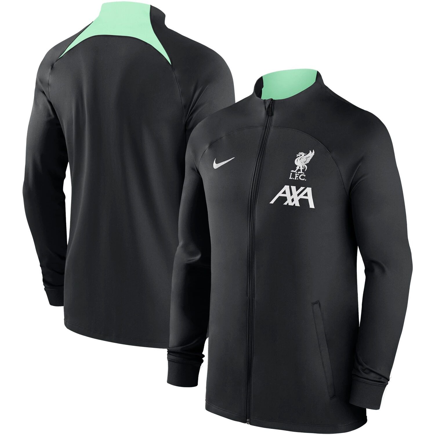 Мужская черная спортивная куртка с молнией во всю длину Liverpool Strike Performance Nike