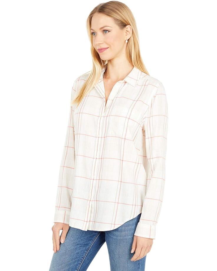 

Рубашка Lucky Brand Classic Shirt, белый мульти