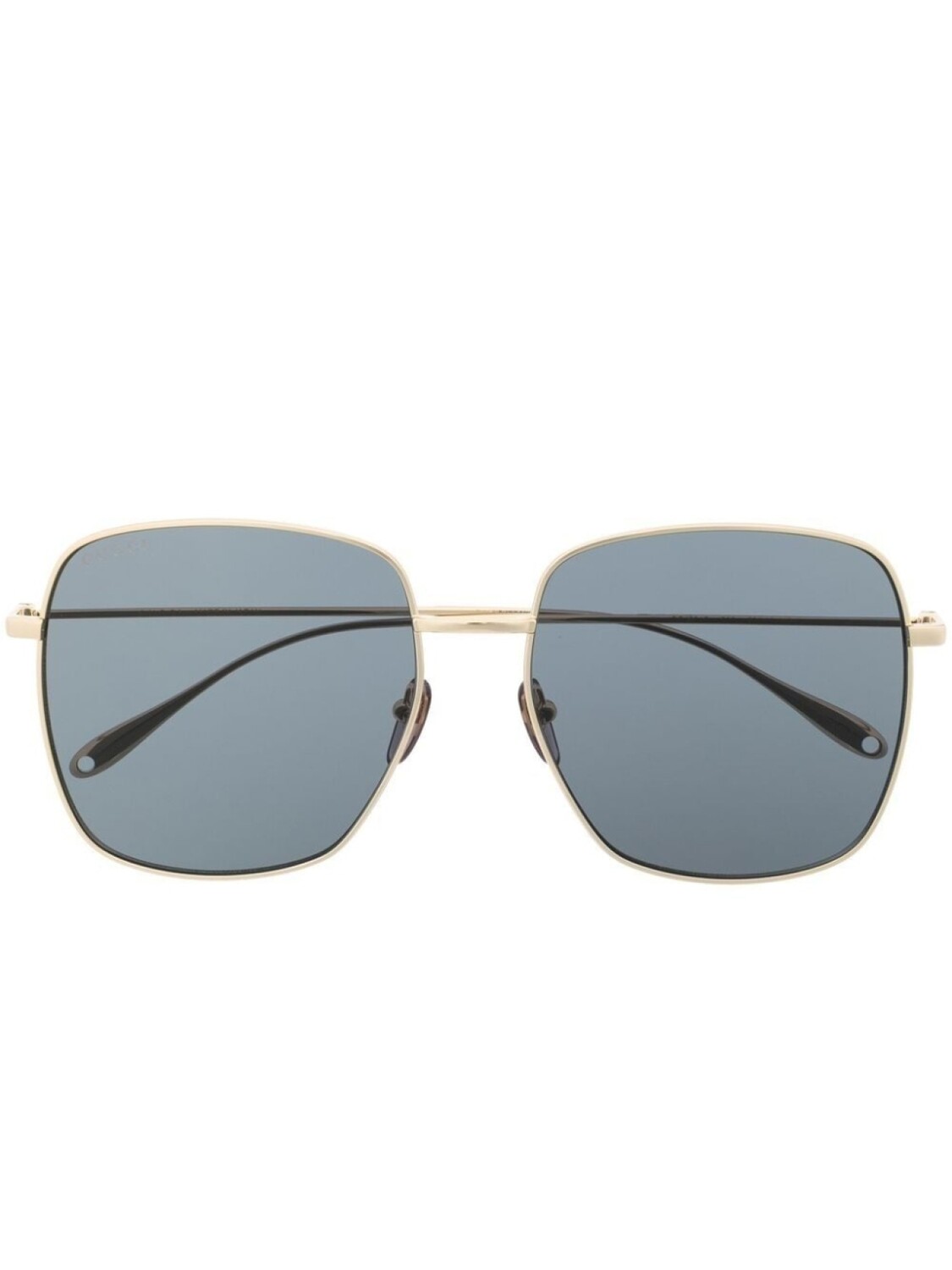 

Gucci Eyewear солнцезащитные очки в квадратной оправе с логотипом, золотистый