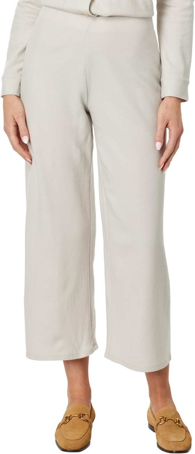 

Миниатюрные широкие брюки до щиколотки Eileen Fisher, цвет Chalk