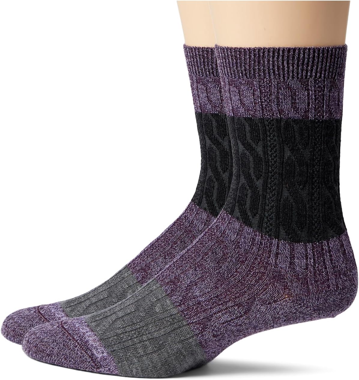 Повседневные носки с цветными блоками и косами Smartwool, цвет Ultra Violet/Purple Iris Marl iris violet духи стойкие