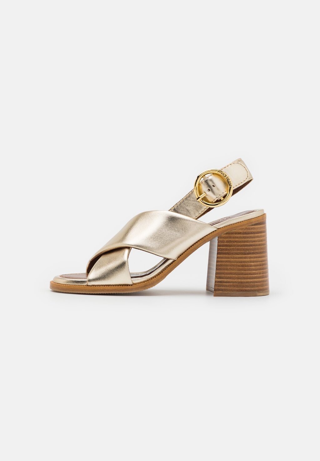 

Босоножки на каблуке Lyna See by Chloé, цвет light gold