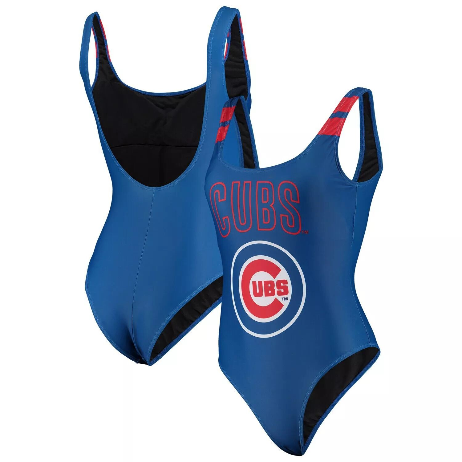 

Женский цельный купальный костюм FOCO Royal Chicago Cubs