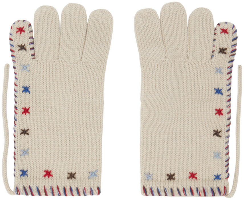 

Перчатки Bode Off-White Tiny Star