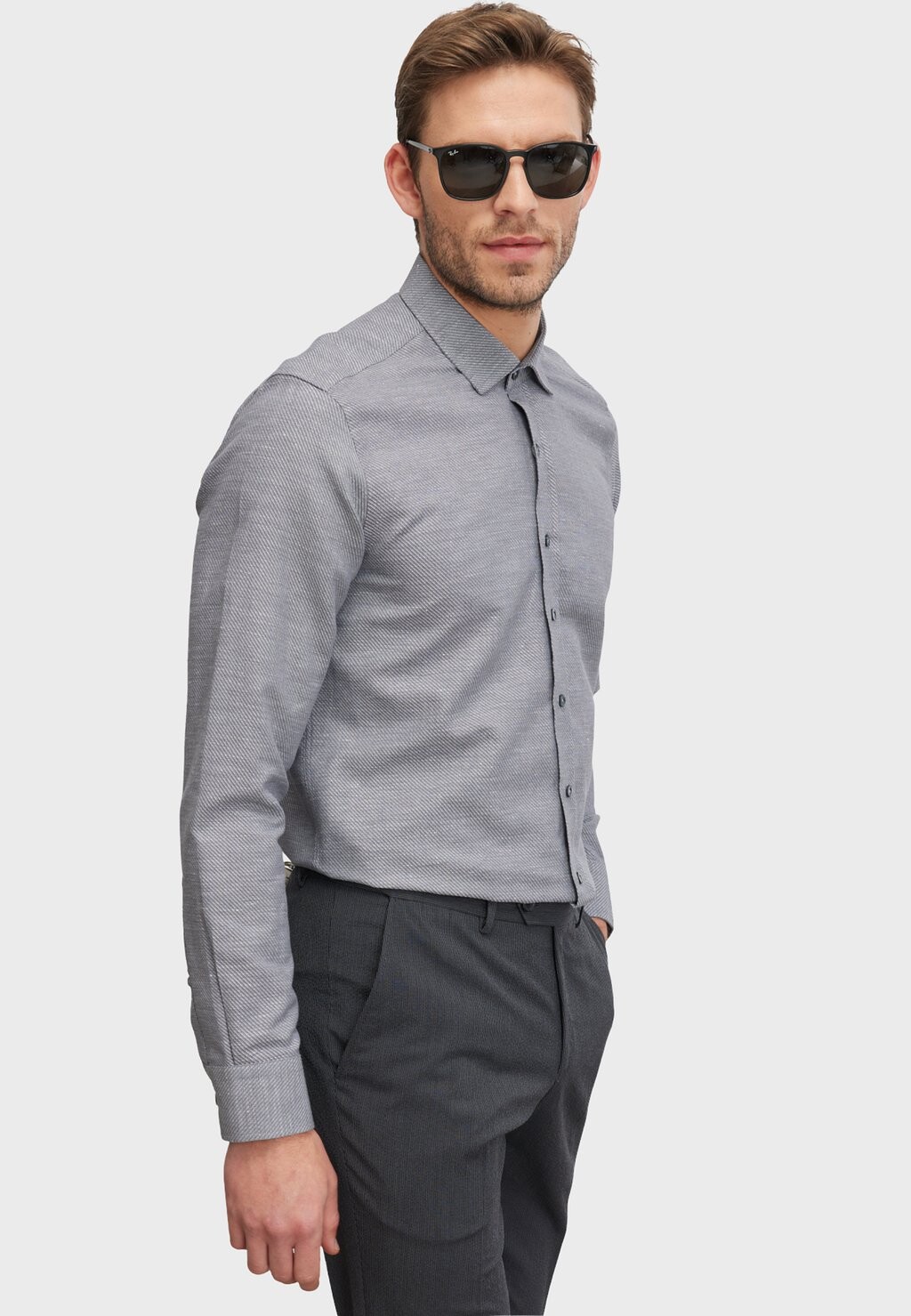 

Рубашка AC&CO / ALTINYILDIZ CLASSICS, Рубашка Slim Fit из льна