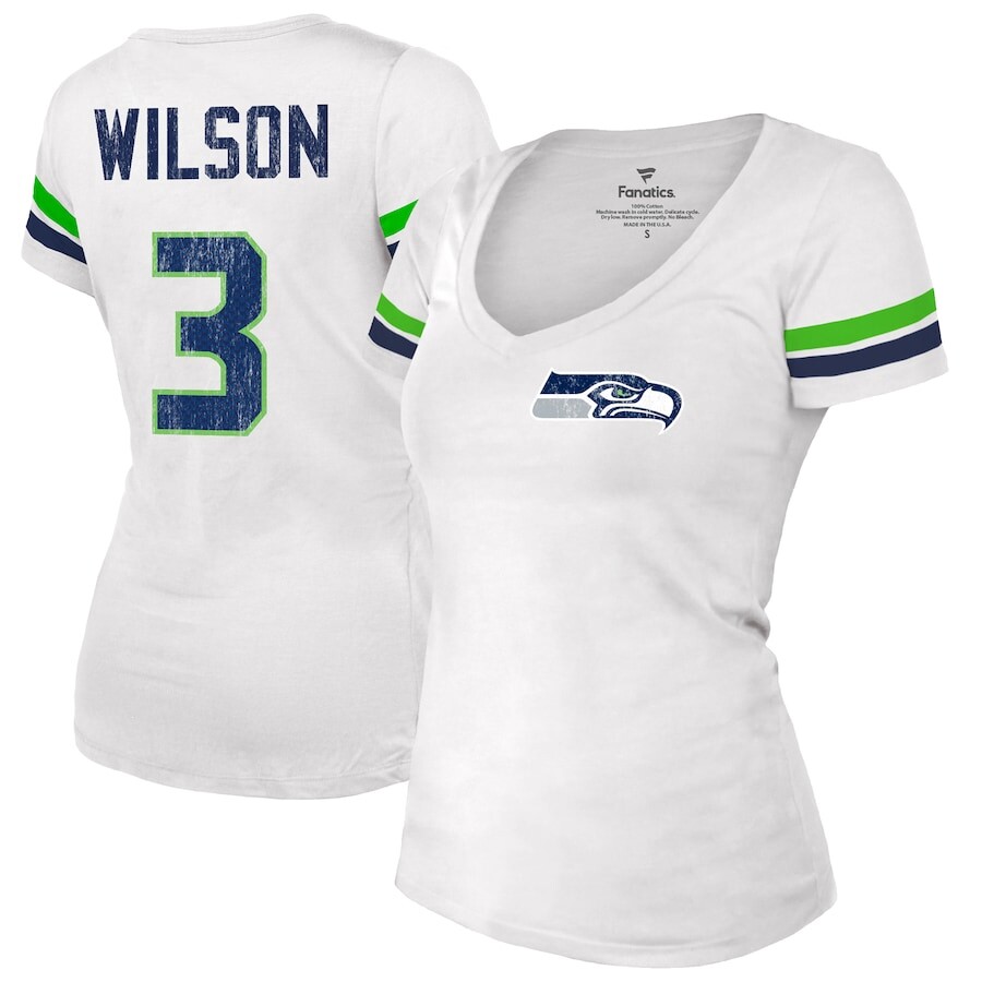 

Футболка с именем и номером Majestic Threads Seattle Seahawks, белый
