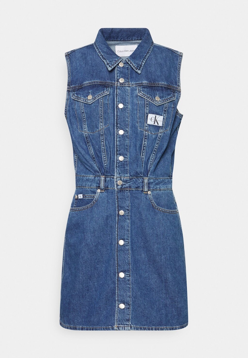 

Платье из джерси Calvin Klein Jeans, темно-синий