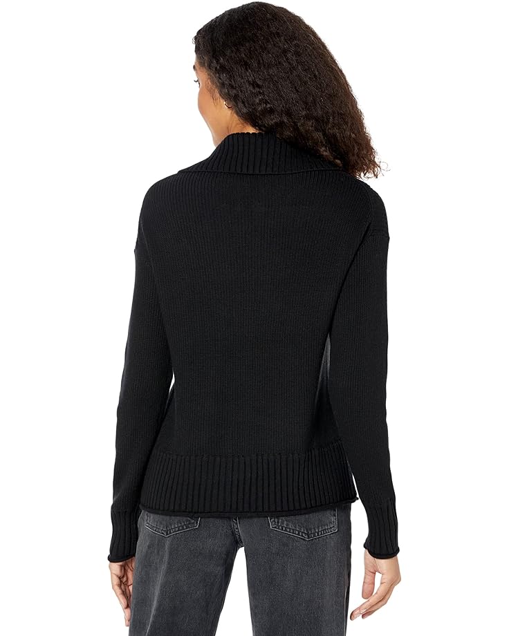 

Свитер Elliott Lauren Modal Knit 1/2 Zip Sweater, черный