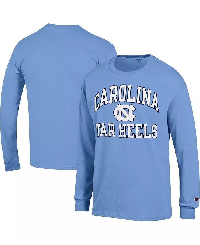 

Мужская футболка Carolina Blue North Carolina Tar Heels High Motor с длинным рукавом Champion, синий