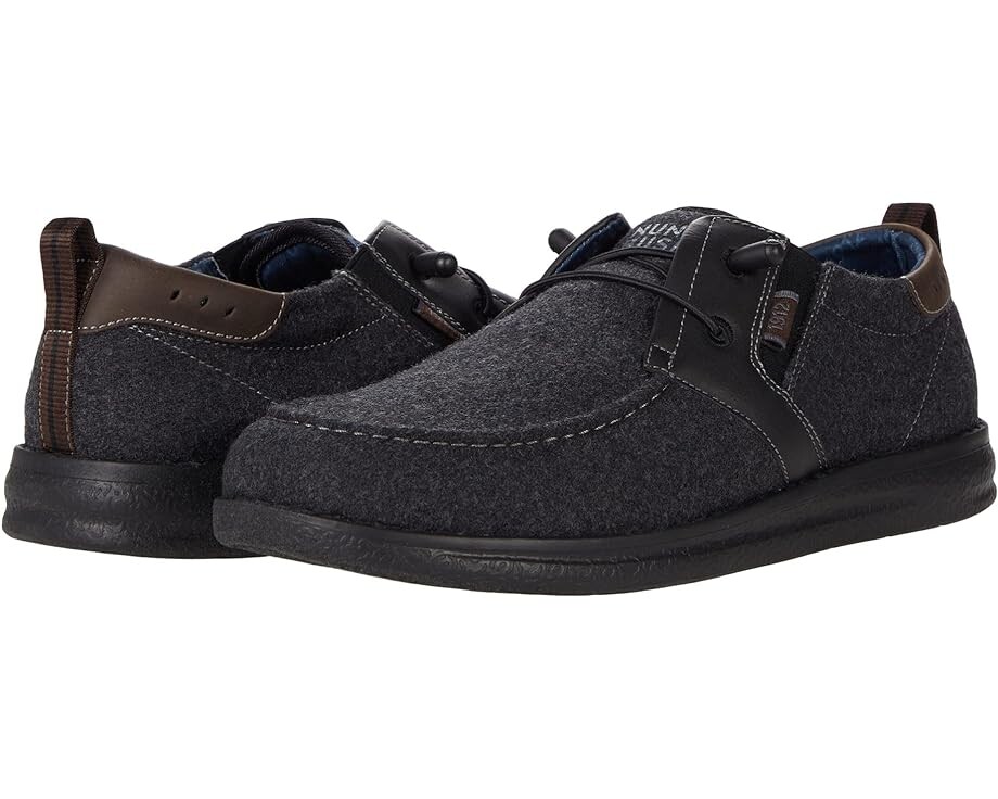 

Лоферы Nunn Bush Brewski Moc Toe Slip-on with Elastic Bungee, угольный