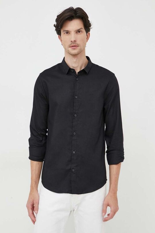 

Рубашка из хлопка Armani Exchange, черный