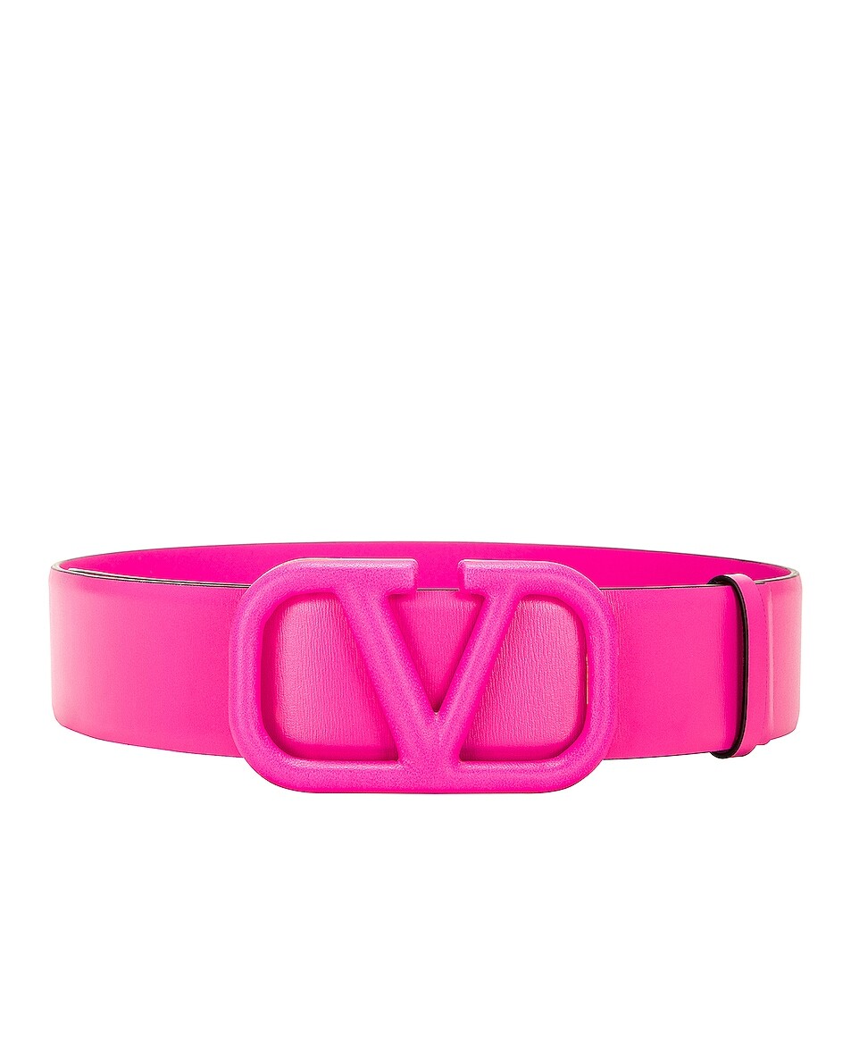 

Ремень Valentino Garavani V Logo Signature 40, розовый