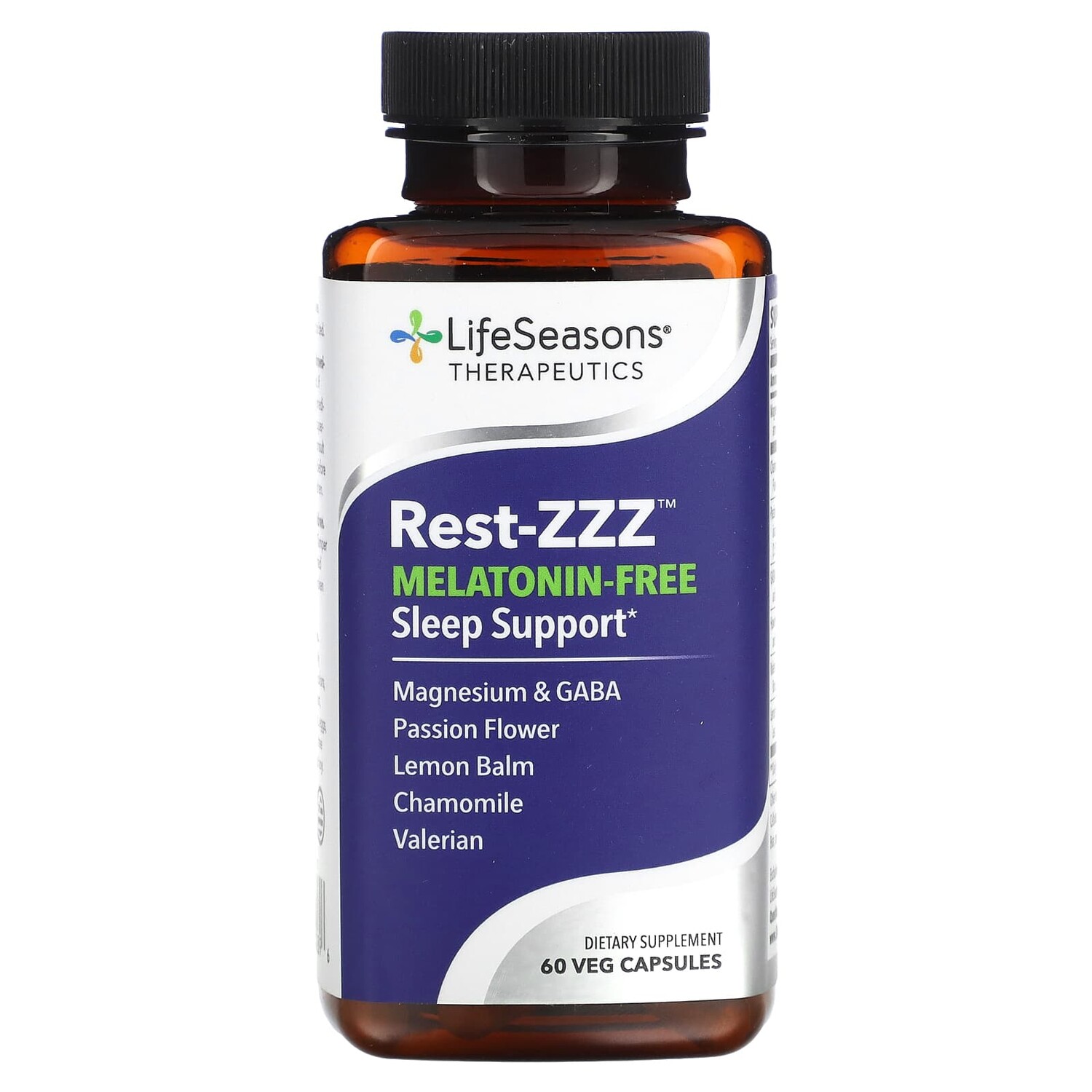

Rest-ZZZ, поддержка сна без мелатонина, 60 растительных капсул, LifeSeasons