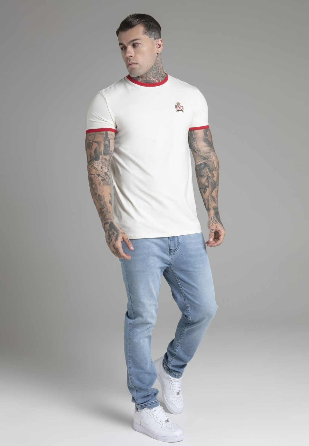 

Базовая футболка Crest SIKSILK, цвет ecru