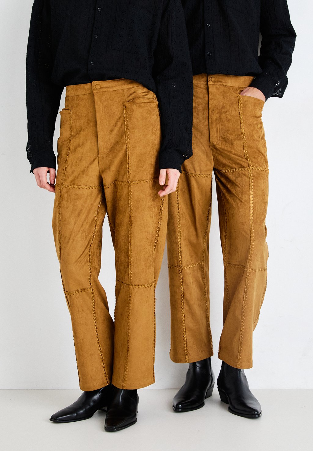 Тканевые брюки Sister Jane, светло-коричневый тканевые брюки livi streetjogger winter rost meliert светло коричневый