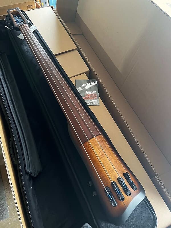 

Басс гитара Ibanez UB804-MOB Upswing Electric Upright Bass 2010s - Mahogany Oil Burst