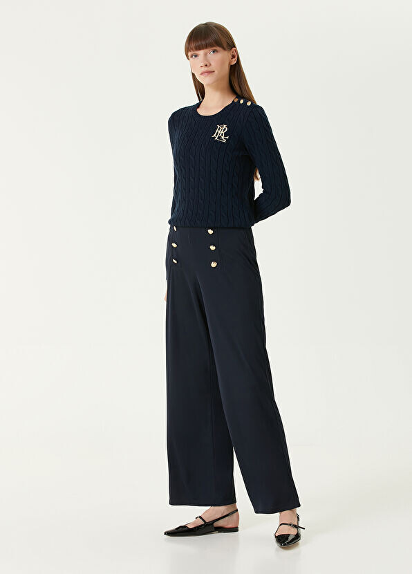 

Брюки с пуговицами Lauren Ralph Lauren, синий