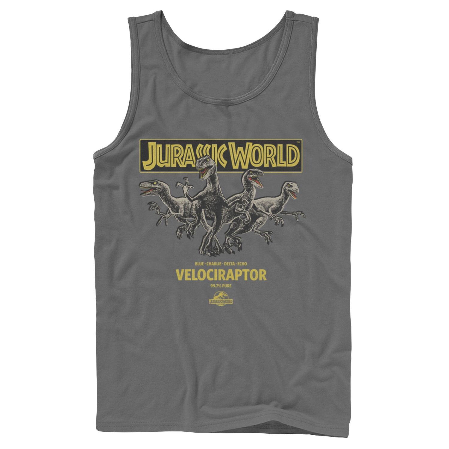 

Мужская майка Jurassic World Blue, Charlie, Delta и Echo Pack. Licensed Character